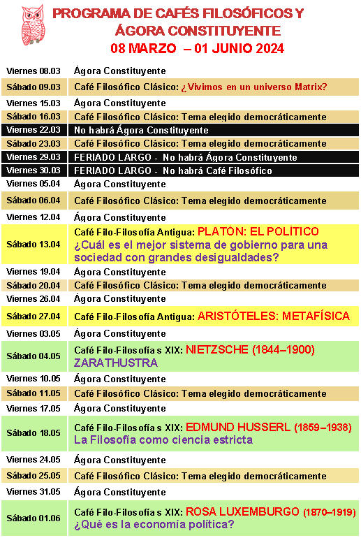 Programa Actual 08 Marzo - 01Junio 2024