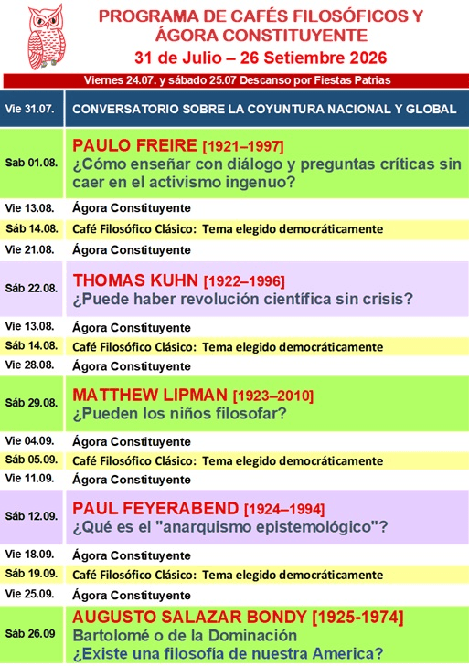 Programa Julio-Setiembre 2026
