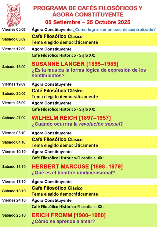 Programa Setiembre - Octubre 2025 
